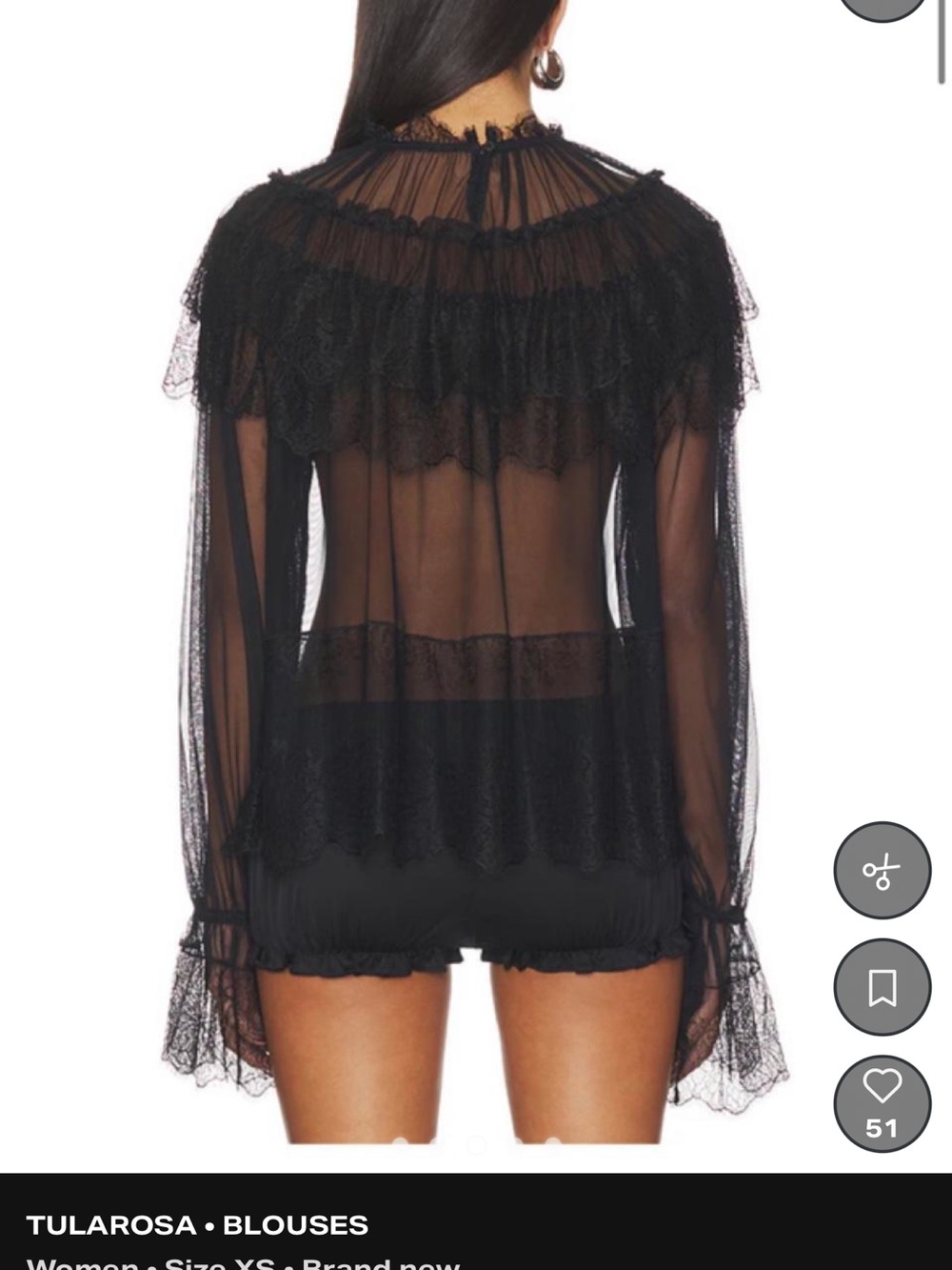 Kylen Blouse in Black - Picture 3 of 5